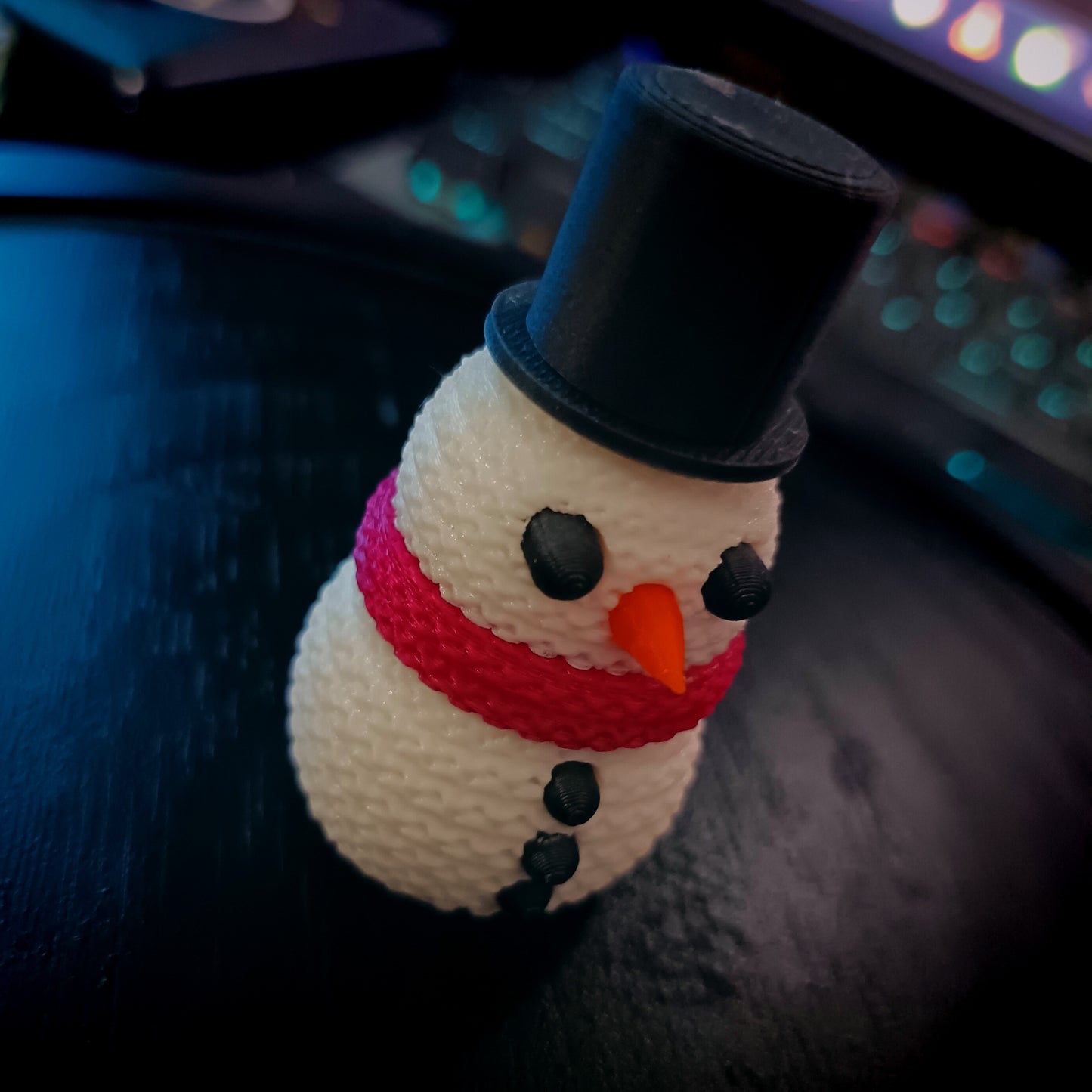 3D Printed Knitted Snowman