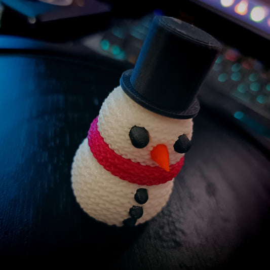 3D Printed Knitted Snowman